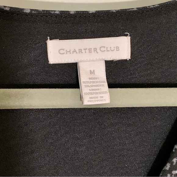 Charter Club 3/4 Sleeve Faux Wrap Dress Size M - Picture 4 of 6